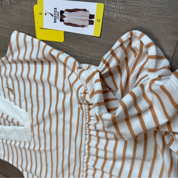 Nautica Tan and White Sleeveless Sundress - Picture 5 of 5